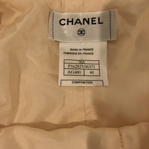 VINTAGE CHANEL CREAM PANTS - SIZE 40 - Picture 3 of 4
